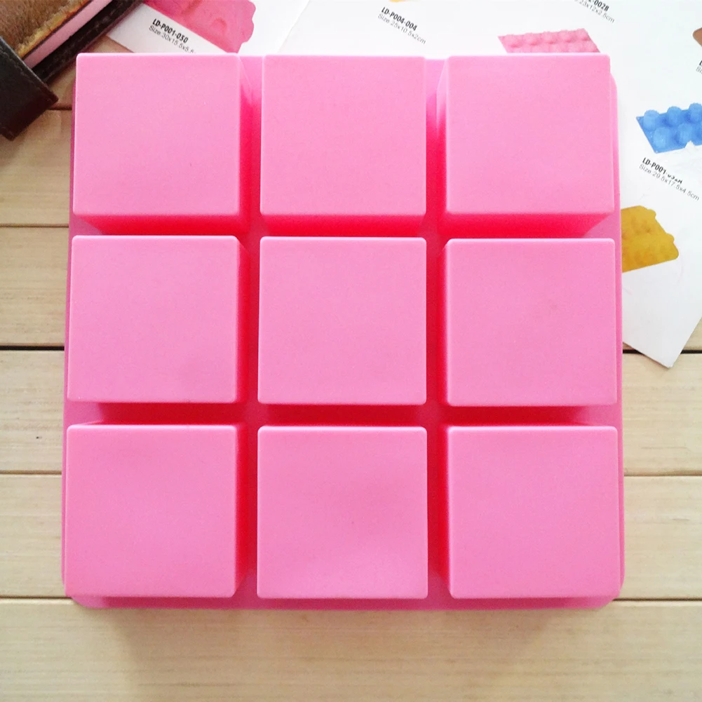 9 полостей квадратный силиконовый лоток для льда, форма для печенья, DIY Инструменты для выпечки, горячая распродажа