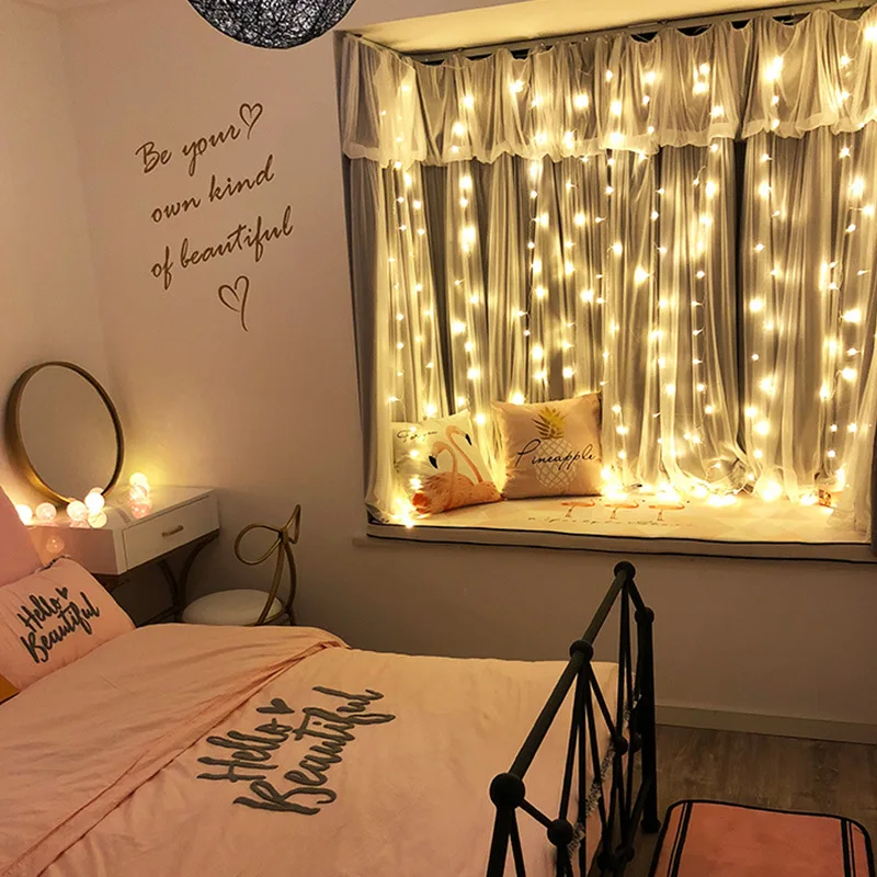

2x2/3x1/3x2/3x3m Curtain Led String Lights Christmas New Year 2020 Christmas Decorations for Home Adornos De Navidad 2019 Natale