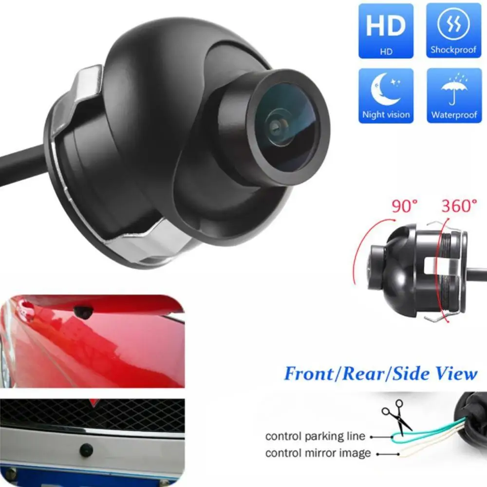 360 Degree Rotatable Sony CCD Parking Backup Car Front/Side/Rear View Camera BR 
