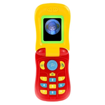 

HOT Funny Flip Phone Toy Baby Learning Study Light Musical Sound Phone Educational Toy Music Mobile Phone Electric Toy for Kid