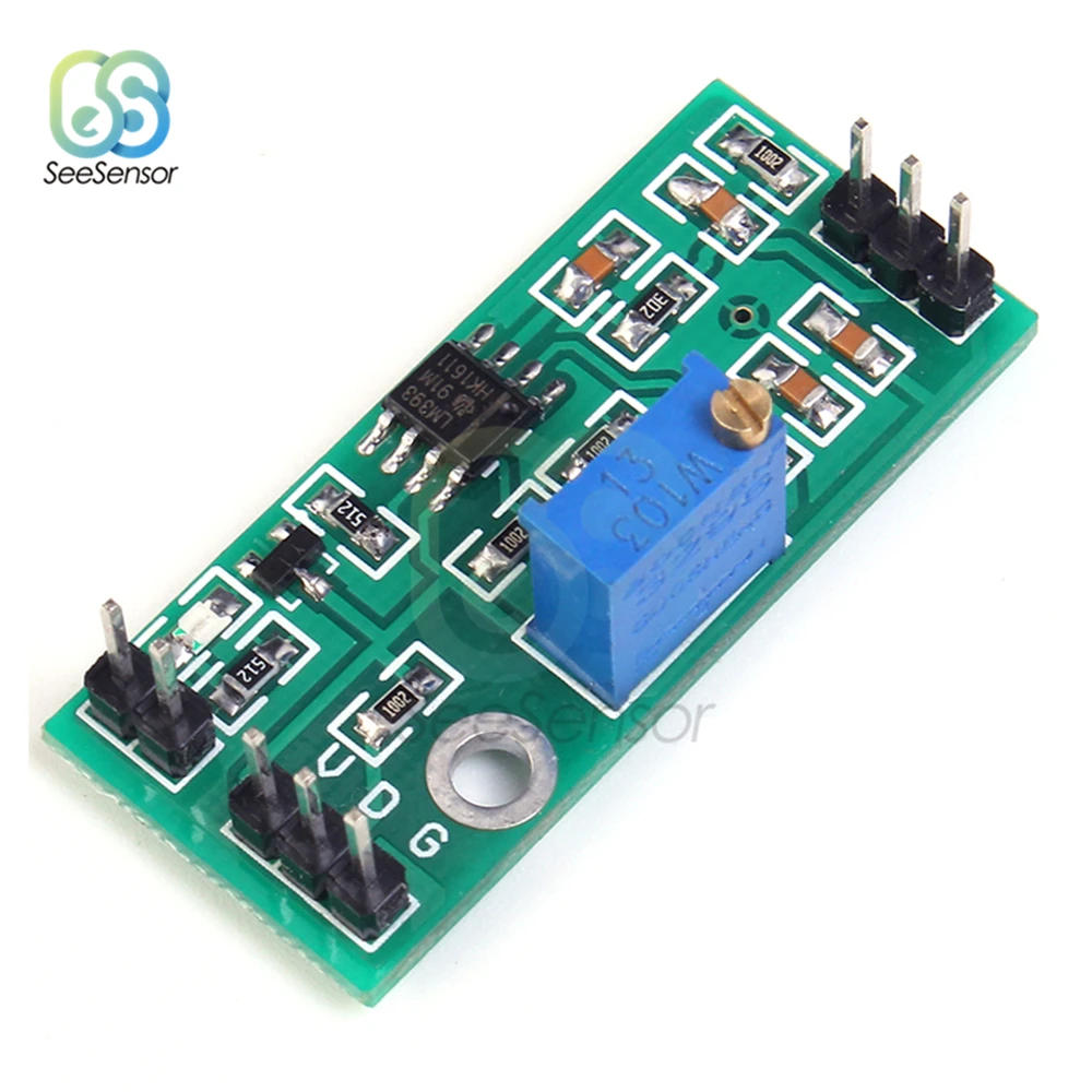 Voltage Comparator Module Lm393 Adjustable High Level Led AliExpress