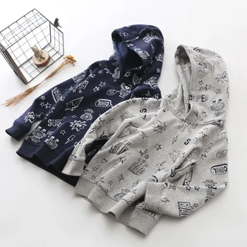 

2020 New children hoodies boys sweater spring autumn cotton sports hooded T-shirt high quality 3-9 years kids clothes