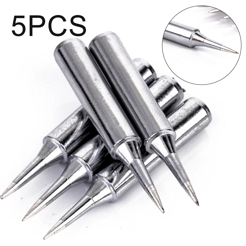 5pcs Soldering Tips Lead Free Replacement Soldering Tool Solder Iron Tips Head 900m-T-I 936 937 Welding Tool Accessories electric soldering iron