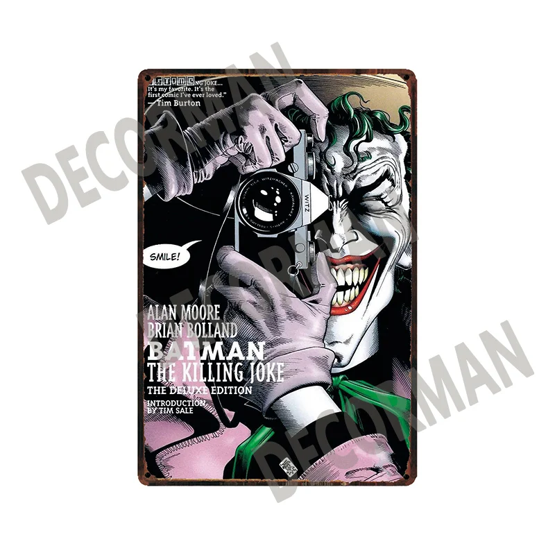 [DecorMan] Marvel металлическая жестяная вывеска на заказ мультяшная Фреска картины Бар Паб Декор LTA-1691 - Цвет: SL-11432