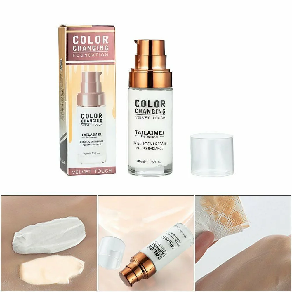

TLM 30ML Color Changing Foundation Makeup Base Liquid Cover Concealer Longlasting Makeup Sombras Skin Care Foundation