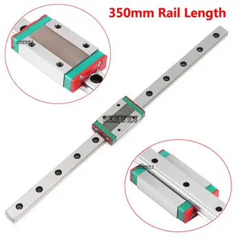 

HighQ 350mm Miniature CNC Linear Rail Sliding Motion Mini Slide Rail Linear Guide W/ MGN12H Sliding Block for CNC 3D Printer DIY