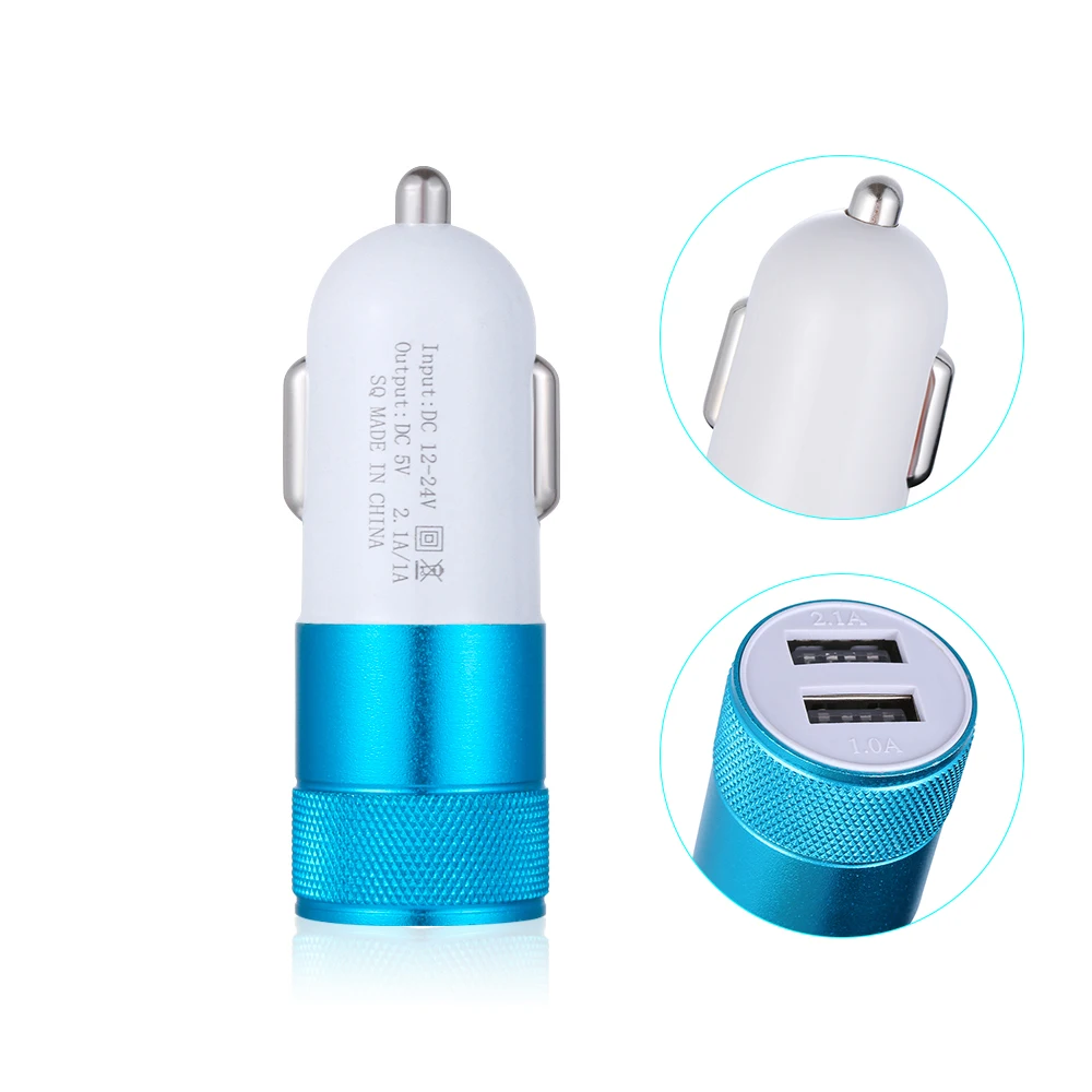 Универсальное красочное ЗУ, с двумя портами USB Автомобильное зарядное устройство 2 порты и адаптеры для смартфонов мобильных телефонов автомобилей электроники аксессуары