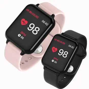 

B57 Smart Watches Waterproof Sports for Iphone Phone Smartwatch Heart Rate Monitor Blood Pressure Functions for Women Men Kid