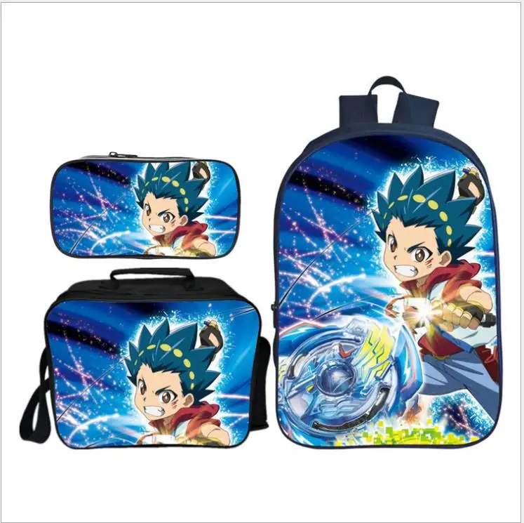 Комплект из 3 предметов; рюкзак для мальчиков; BEYBLADE BURST; школьные сумки для студентов; лучшие подарки; детские школьные сумки с героями мультфильмов; Mochila Escolar - Цвет: as pictures