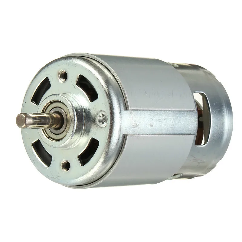 775 DC мотор-редуктор постоянного тока 12 V-36 V 3500--9000 об/мин шариковый подшипник