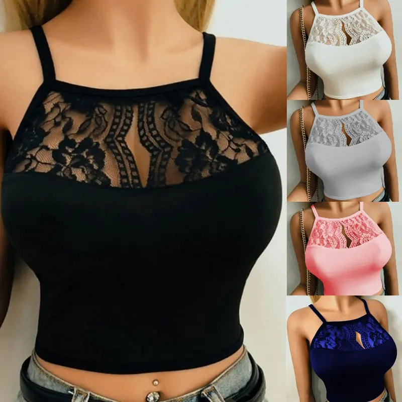

Women Fashion Sexy Bra Tops 2021 Women Sexy Lingerie Corset Lace Floral Bralette Bra Ultrathin Tank Camis Crop Underwear