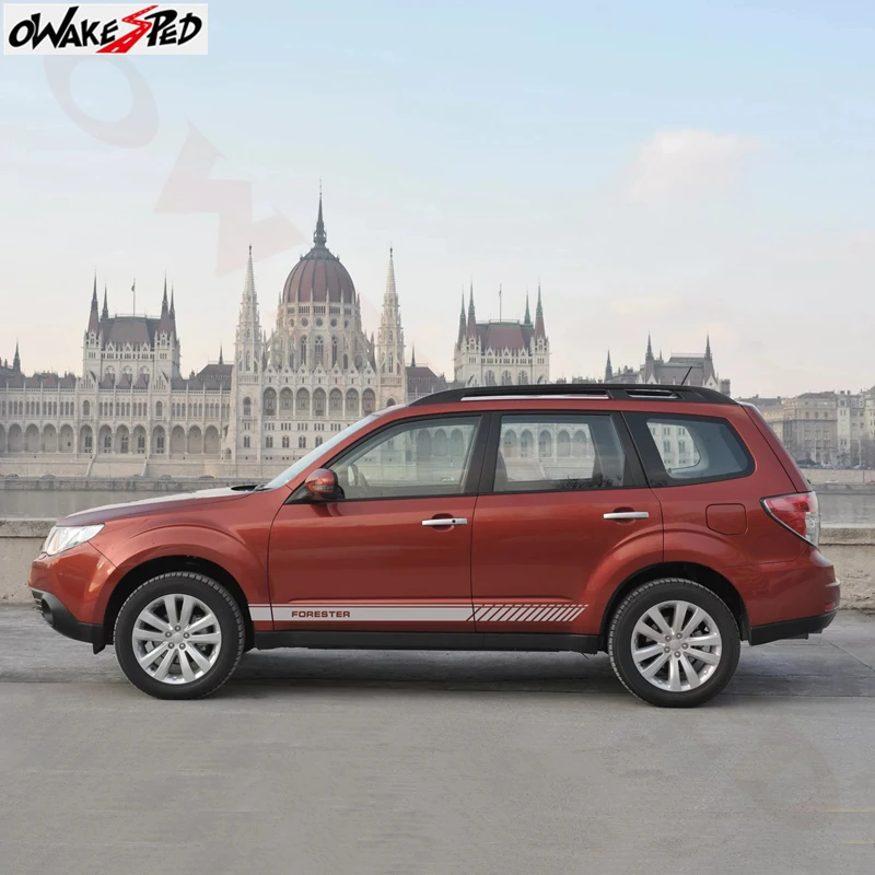2 шт. для Subaru Forester автомобильный Стайлинг боковая юбка полосы Декор стикер s KK