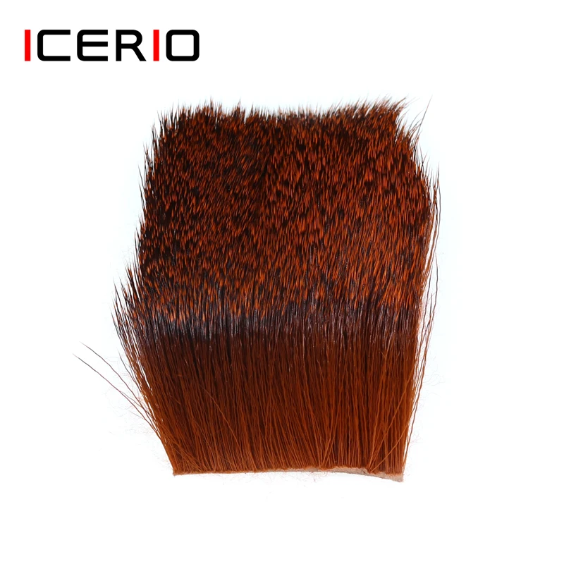 

ICERIO 1 Piece Natural Deer Hair Patch Dry Flies Hopper Caddis Wings and Bodies Spinning Bass Bugs Fly Tying Materials