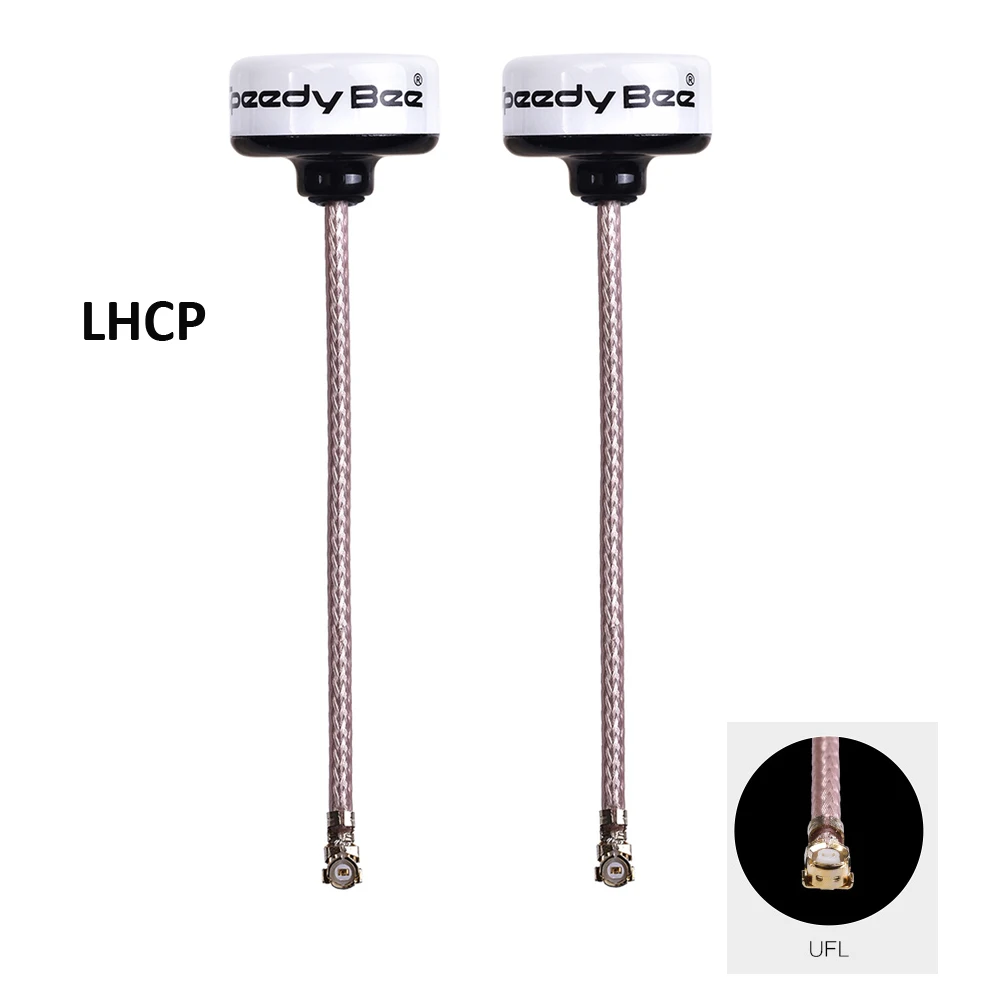 RunCam Speedybee Speedy Bee 5,8 ГГц Антенна 2.0Dbi RHCP LHCP SMA/RP-SMA/UFL/MMCX FPV Антенна для FPV Racing Drone - Цвет: 2PCS LHCP-UFL