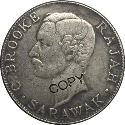 1906-H короткоголовый(саравакский) 50 процентов копия монет