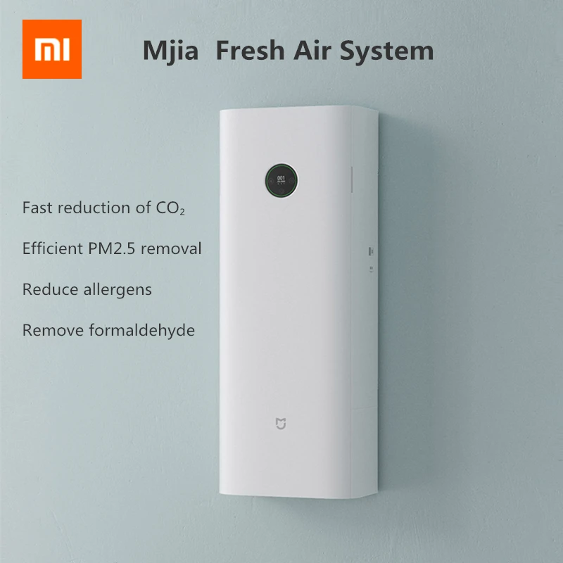 Xiaomi очиститель воздуха Система свежего воздуха теплообменник система кондиционирования воздуха 300m ³/ч Эффективная очистка воздуха Xiaomi очиститель воздуха Система свежего воздуха теплообменник система кондиционирования воздуха 300m ³/ч Эффективная очистка воздуха