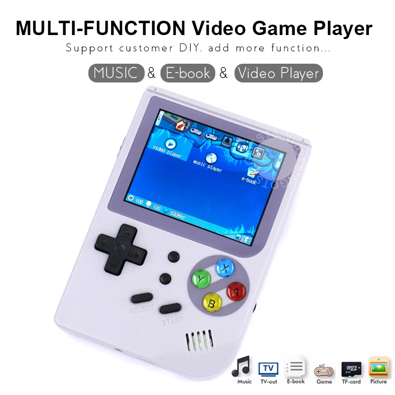 Latest Version 2.8 inch IPS Screen RG300 RetroFW OS Retro Game Console Double System Handheld Game Player Games Emulators inside