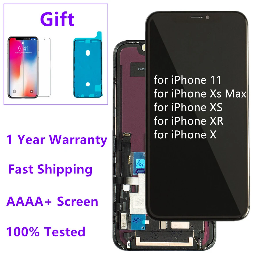 iPhone 11 LCD Cracked Glass Digitizer Touch Screen Replacement Repair  Service - eBay