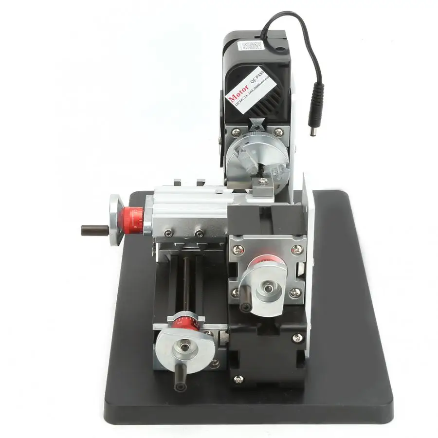 

lathe machine 24W Mini Metal Lathe 20000RPM Motor for Soft Metal Plastic Acrylic US Plug 100-240V mini lathe accessories