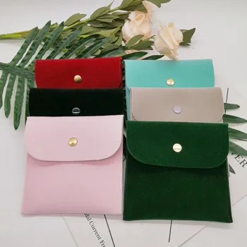 

Double-sided Plush Thick Flannelette Bag Data Cable Charger Headphone Cable Storgage Bag Protective Case jewelry bags pouch