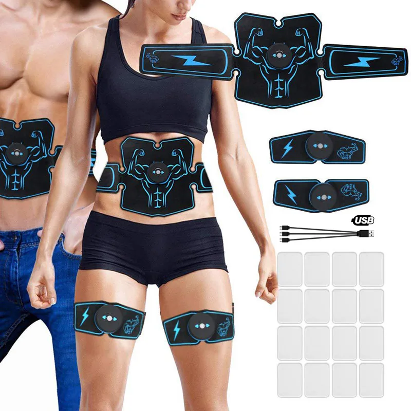 

EMS Abdominal Belt Electrostimulation ABS Muscle Stimulator waist Muscular Trainer Toner Exercise Massager for women men fitness