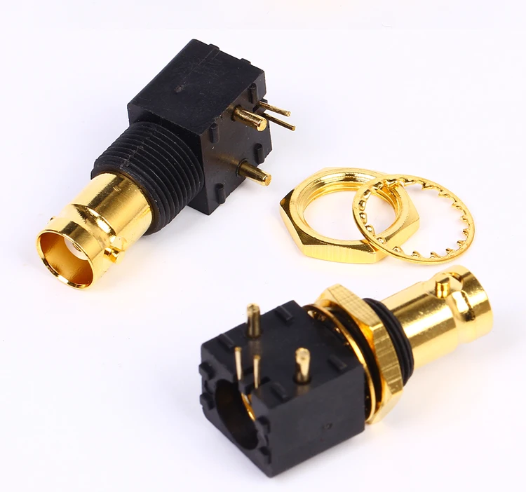 

HIFI Gold-plated copper BNC Digital coaxial signal PCB welding socket Turntable DAC Decoder socket