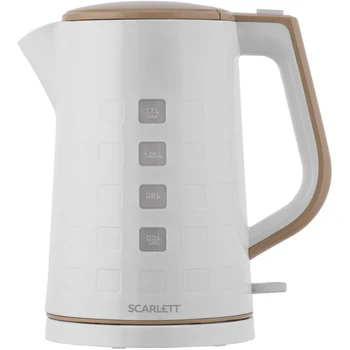 

Electric kettle Scarlett ek18p58, 2200 W, white and beige