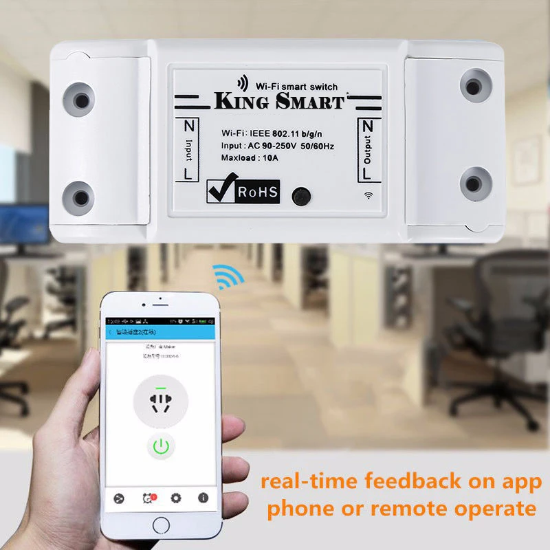 Wifi беспроводной умный выключатель питания, пульт дистанционного управления, релейный модуль автоматизации, общая домашняя модификация Diy части для домашнего светильник