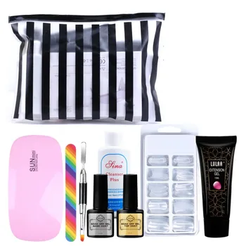 

Nail Set Dryer UV Lamp 12/8 Gel Nail Polish Varnish Set For Manicure Kit Nail Art Tool Set Nail File Top & Base Coat