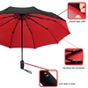 10K Double layer Windproof Fully-automatic Umbrellas Male Women Umbrella Three Folding Commercial Large Durable Frame Parasol ► Photo 2/6