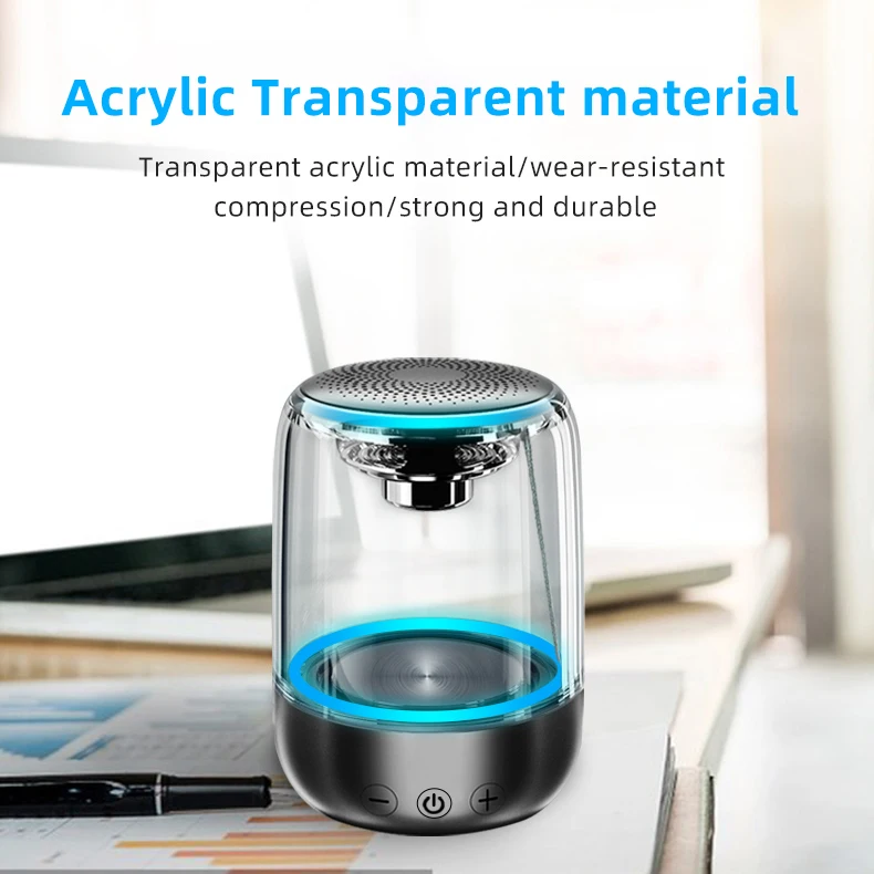 Bluetooth Wireless Speakers Waterproof Stereo Column Portable Speaker Romantic Colorful Light Support TF Card with Mic Bluetooth Wireless Speakers Waterproof Stereo Column Portable Speaker Romantic Colorful Light Support TF Card with Mic