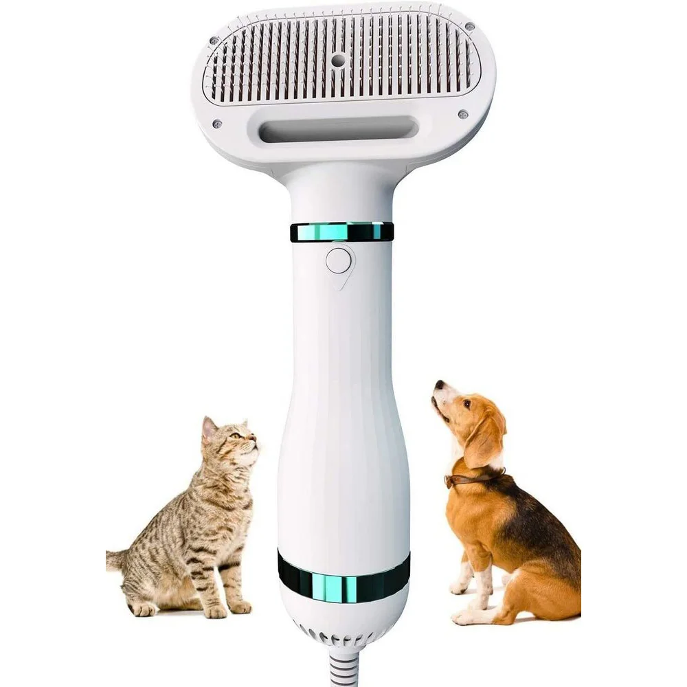 2 In1 Pet Special Blowing Comb Pet Supplies Low Noise Pet Hair Dryer Dogs Cats Cleaning and Hair Removal Pet Comb Pet Supplies