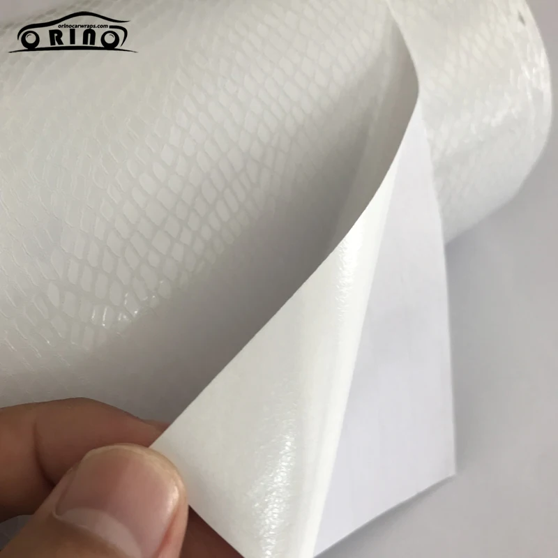White Snake Skin Vinyl Wrap Sticker-5