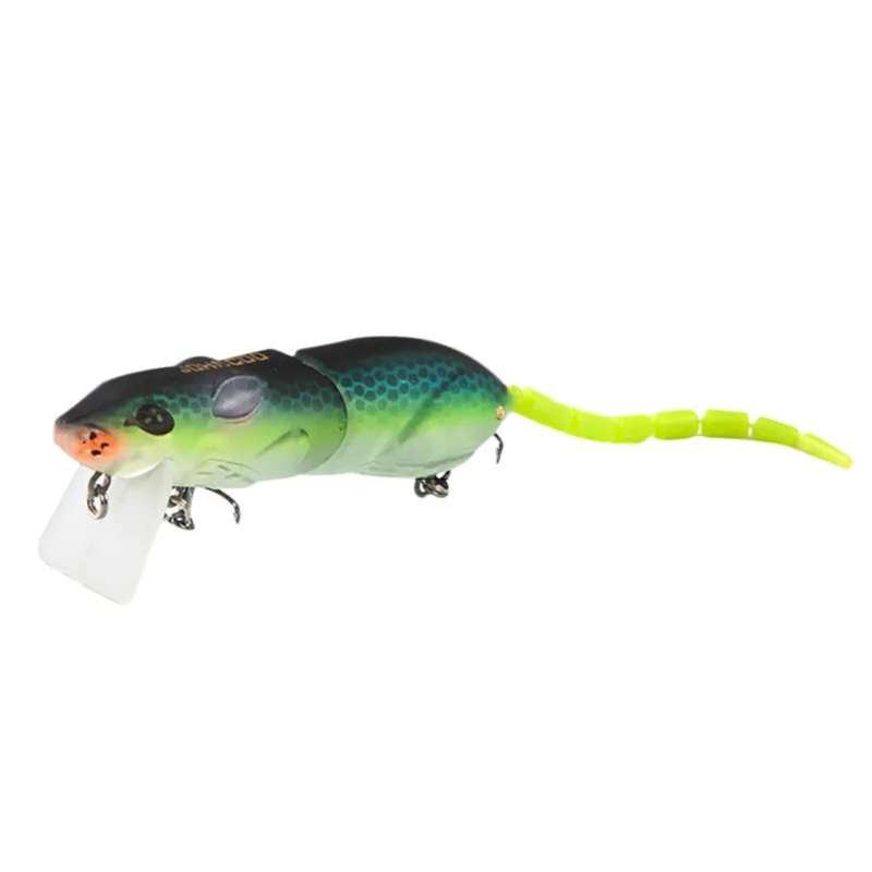 

8cm/16g Artificial Fishing Lure Plastic Mouse Lure Swimbait Special Tail Design Rat Fishing Bait Fishing Lure With Treble Hook