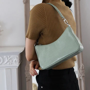 

Crocodile Print Women's Shoulder Bags High-quality Underarm Bags For Women 2020 Totes Handbags Ladies Purse New