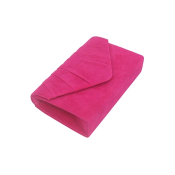 

Pleated Suede Wedding Ladies Formal Party Prom Evening Clutch Purse HandBag New