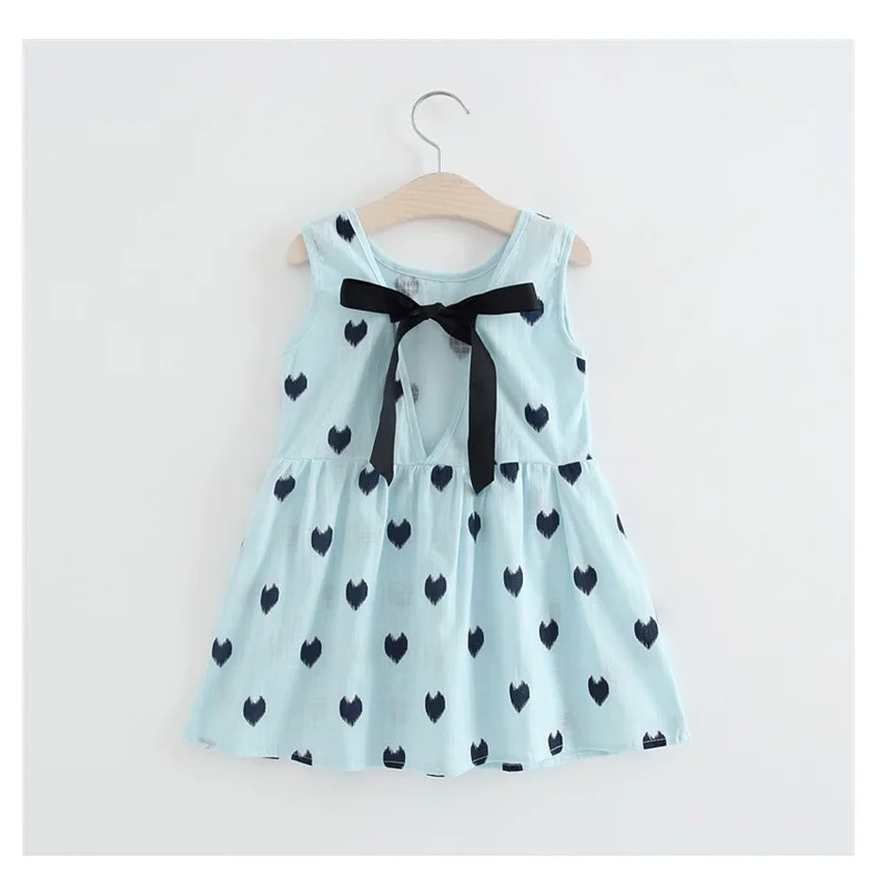 

Cotton Little Sundress Summer Heart Sleeveless Tulle Tutu Dresses For Girls 2 3 4Years Clothes Party Pageant Vestidos