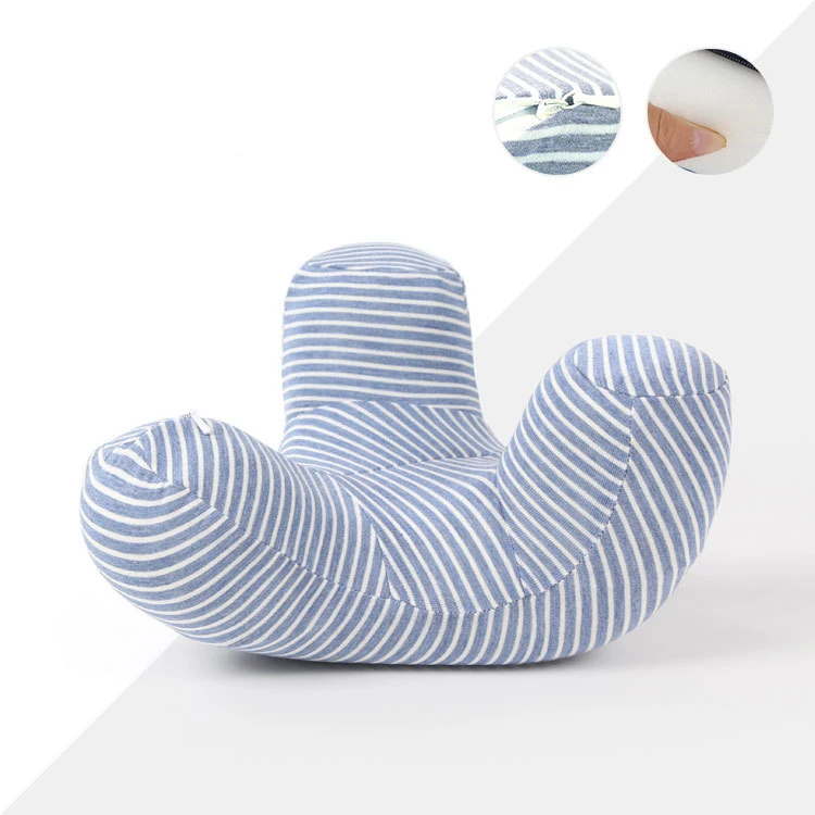 Concave Fixed Nap Pillow Pillow Slow Rebound Health Care Memory Foam Pillow Memory Foam Pillow Support The Neck Fatigue Relief - Цвет: Blue