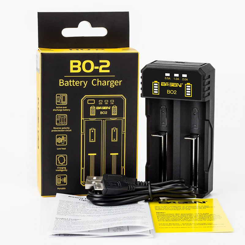 18650 Smart Charger 3.7V Li-liion battery 26650 21700 Li-liion battery Smart Charger for black lithium battery 5v 2A