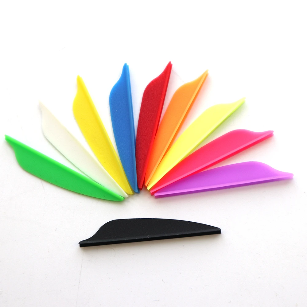 

50pcs 1.75inches TPU Arrow Feather Plastic Arrow Feather Arrow Vans for Arrows DIY Archery Shooting Hunting Accessory