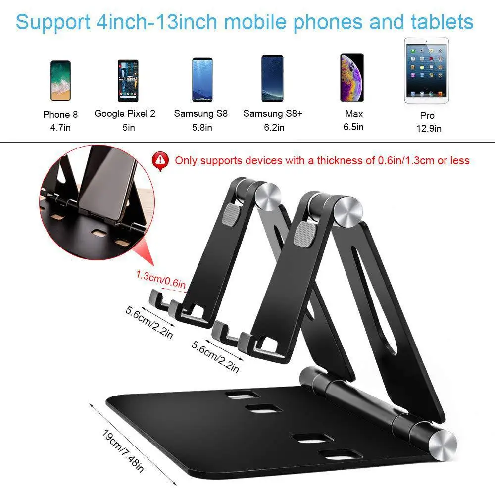 Держатель для телефона для IPhone IPad huawei Xiaomi 7 до 10 дюймов алюминиевый сплав металлический ПК планшет Настольный Универсальный держатель для ноутбука