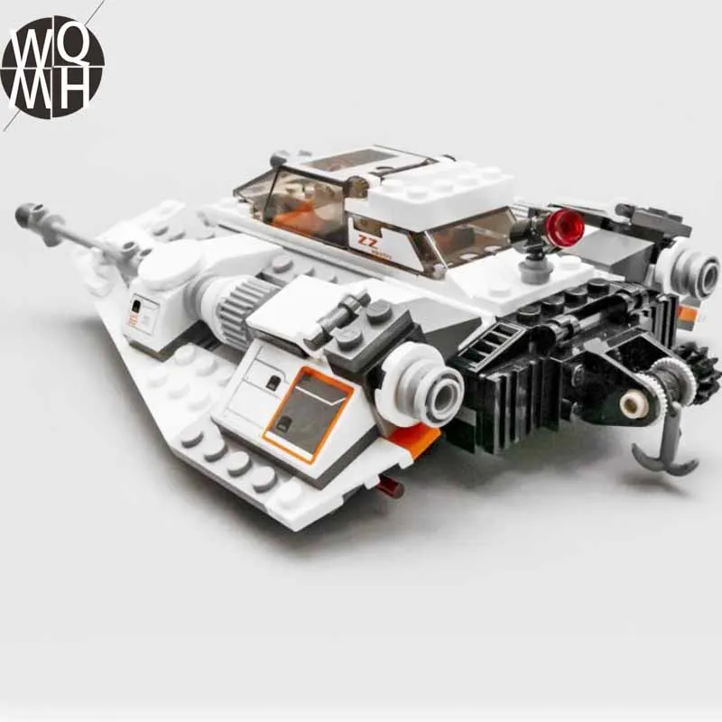 Новинка 333 шт. 20th Edition Звездный космический корабль серия Snowspeeder снежное поле