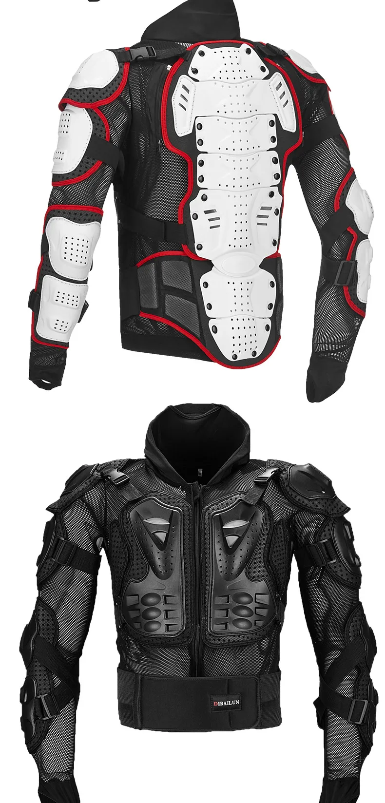 Gpcross Motorcycle Reflective Armor Jackets& Pants Motorbike Full Body Armour Protective Gear Moto Racing Clothing Jackets