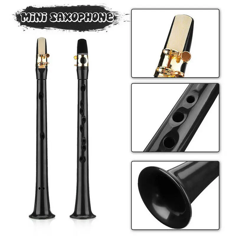 

Portable Mini Pocket Saxophone Little Sax Alto Mouthpiece Simple Musical Instrument EDF88