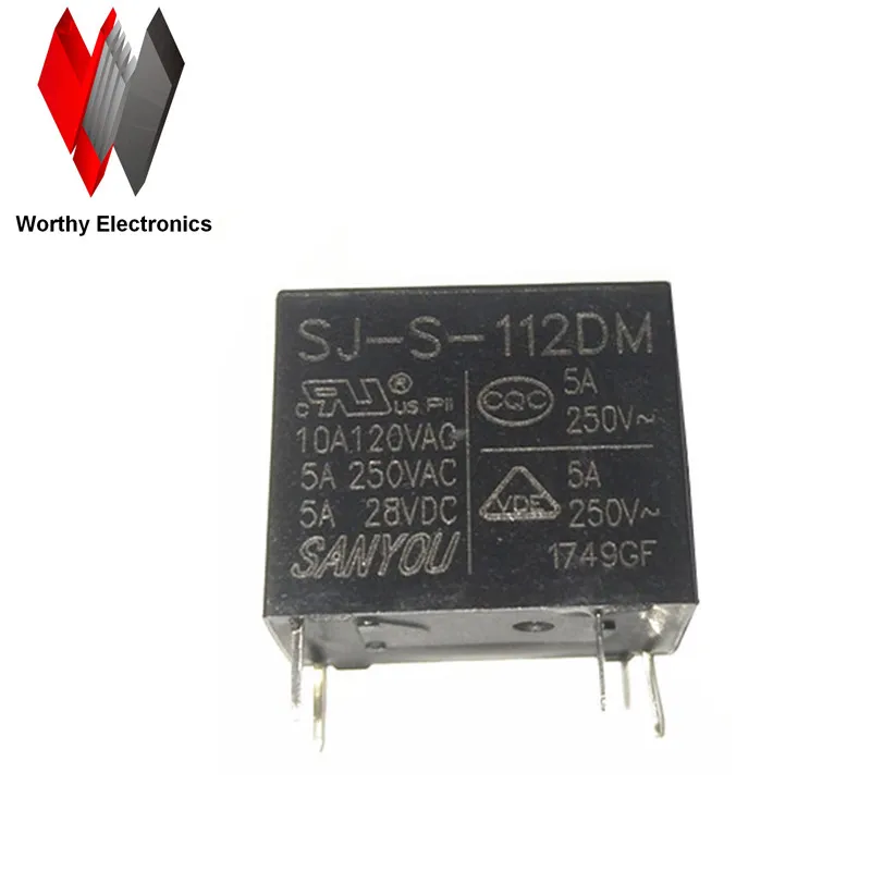 Оптовая продажа 10 шт./лот реле SJ-S-112DM