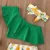 0-4Y Kids Swimwear Baby Girl Pineapple Print One Shoulder Bikini T Shirt +Short + Оголовье Девушки Купальник Малыш 3ШТ Наборы
