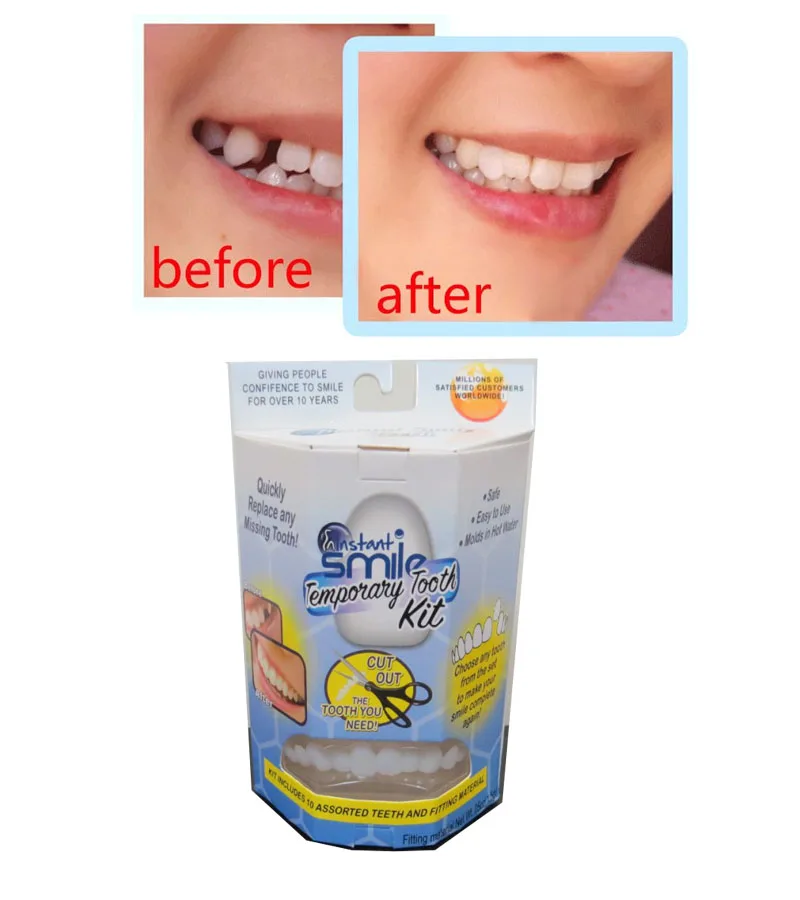 

Instant Smile Temporary Tooth Repair Set kit Teeth Solid Glue Gap Falseteeth Solid Glue Denture Adhesive Teeth Dentist