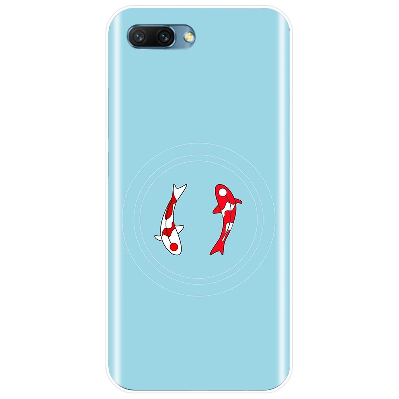 Чехол для телефона Yin Yang Koi Fish из мягкого силикона ТПУ Huawei Honor 8 8C 9 10 NOTE10 lite MATE 7 20
