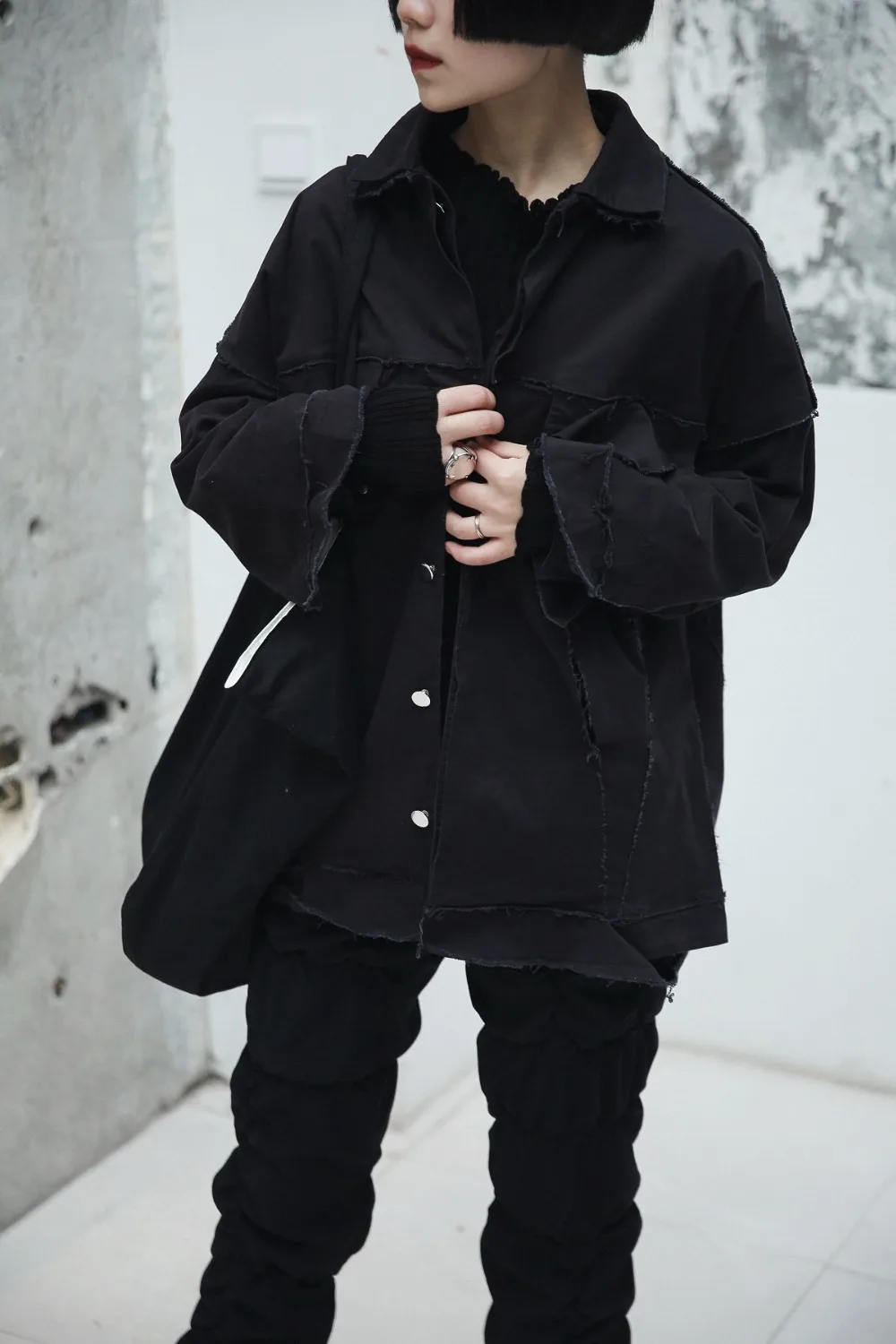 Оуэн сейк женские хлопковые пальто куртки Готический стиль одежда осенняя пыль женские пальто ветровка Черная куртка