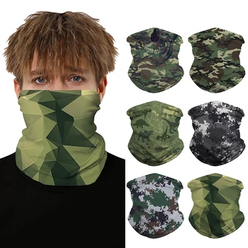 

Explosion camouflage digital printing outdoor hiking multi-purpose mask without brim hat wristband sweat-absorbent magic turban
